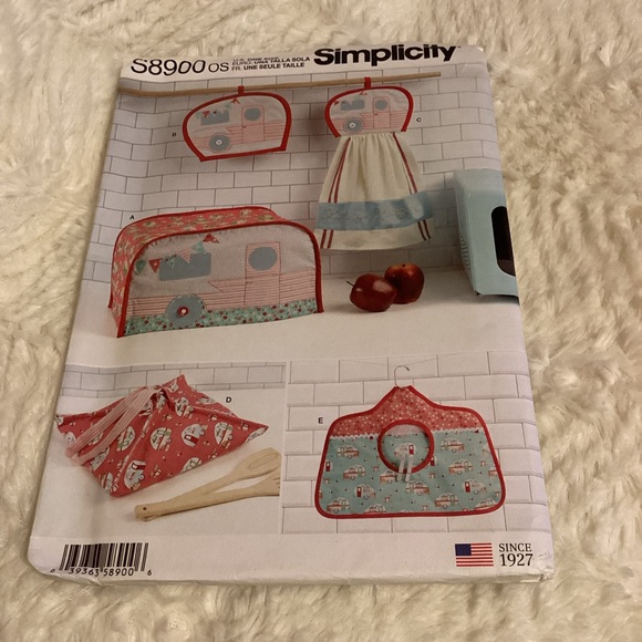 Simplicity 8900 Pattern Kitchen Accessories Towel Potholder Casserole Uncut Sew - Picture 1 of 2